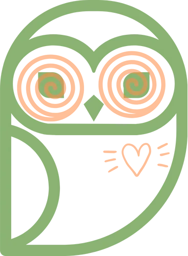 Logo App yeux iranges et fond tranbsparent